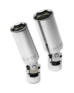 SKT4492 image(0) - S K Hand Tools SPARK PLUG SKT SET 3/8DR UNIVERSAL SWIVEL CHROME