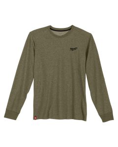 Milwaukee Tool HYBRID WORK TEE - LS GREEN XL