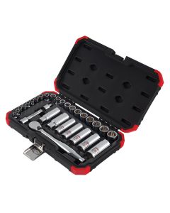 SUN3830 image(0) - Sunex 30-Piece 1/4 in., 3/8 in. Drive Chrom