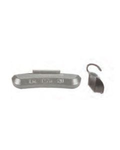 PWWP200Z image(1) - Wegmann Automotive 2 oz Zinc Coated Clip-on PZ Black Series Wheel Weight (Box of 25)