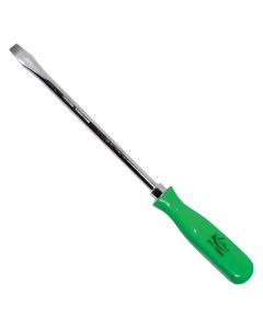 K Tool International 8 in. Slotted Screwdriver with Green Square Handle