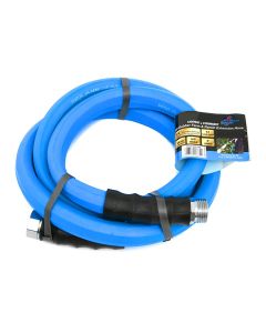 BluBird BluSeal 5/8" x 6' Hot and Cold Water Lead-in Garden Hose with 3/4" GHT Fitting, 100% Rubber