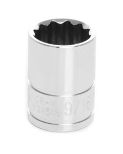 Wilmar Corp. / Performance Tool 3/8" Dr 12pt Stndrd Sckt 9/16"