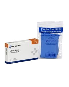FAO54830 image(0) - First Aid Only Small Nitrile Exam Gloves 4/Bx
