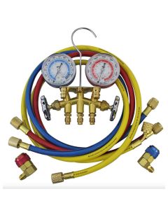 Mastercool ALUM R134A MANIFOLD GAUGE SET W/COUPLERS