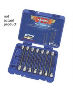 VIM Tools 3 mm Hex Blade, 3/8 Square Drive Holder, 6 Inch OAL