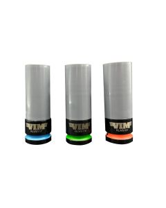 VIMRLWS100 image(1) - VIM Tools 3 Piece Rapid Load Lug Nut Socket Set - 1/2 Inch Drive (17, 19, 21 mm)