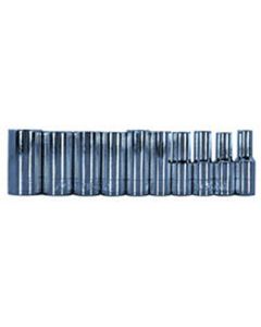 V-8 Tools SOC SET 1/4 10PC SEMI-LG 12PT THN