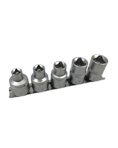 CTA1088 image(0) - CTA Manufacturing 5 Piece V with Audi Triangle Bolt Socket Set