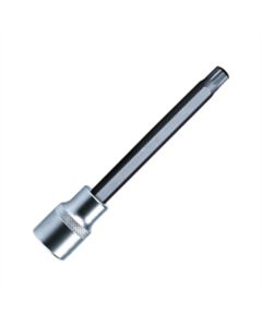 VIMXZN418 image(0) - VIM Tools XZN18 12 Point Triple Sq, 4L Bit And Holder, Black Bit with 1/2 Inch Square Drive Satin Chrome Knurled Holder