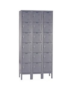 MRO65171068 image(0) - Msc Industrial Supply LOCKERS 18 OPENINGS GRAY