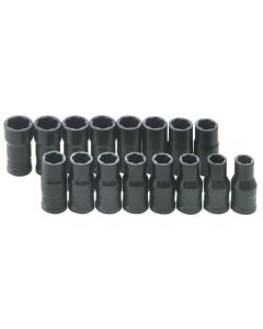 SKT756 image(0) - TURBO SOCKET SET 16PC 1/4" DR SAE& METRIC