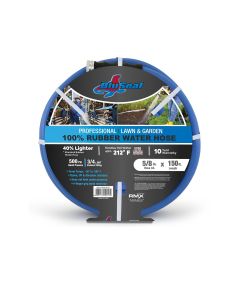 BluBird BluSeal 5/8" Lawn Garden Water Hose Hot/ Cold Lightweight Professional Grade 100% Rubber Hose - 150 Feet