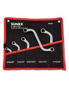 SUN994002 image(0) - Sunex 7/16" x 1/2" S-Style Double Box End Wrench
