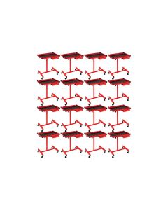 KTI75104-PL16 image(0) - K Tool International Work Table 30 in. Adjustable (Matte Red) (Pallet of 16)
