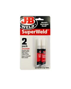 J B Weld J-B Weld 33102 SuperWeld Glue - Clear Super Glue Tubes - 2 oz. - 2 Pack