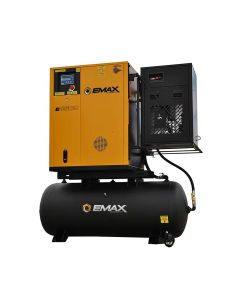 EMXERVK150003 image(0) - Emax Compressor Emax Complete Rotary VFD Package 15hp 3PH 120 Gal Tank w/115CFM Air Dryer