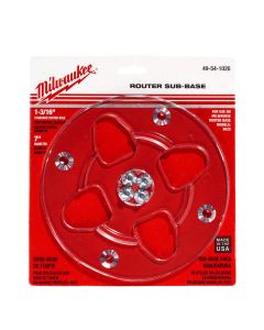 Milwaukee Tool Clear, 7" Diameter, 1-3/16" Center Hole Sub-Base