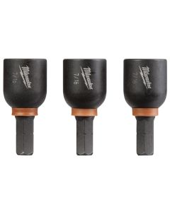 MLW49-66-4516 image(2) - Milwaukee Tool SHOCKWAVE Impact Duty 7/16&rdquo; Insert Magnetic Nut Driver 3PK