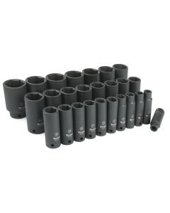 TIT42406 image(0) - TITAN 26-PC 1/2" DR METRIC DEEP IMPA