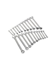 WLMW1069 image(0) - Wilmar Corp. / Performance Tool 22 PC SAE & MM FULL POLISH COMBINATION WRENCH SET