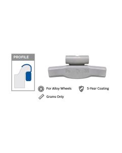 Wegmann Automotive 40 g Steel Coated Clip-on FNFE Orange Series Wheel Weight (Box of 25)