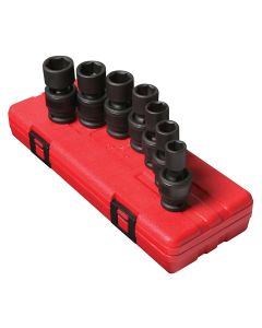 SUN2655 image(0) - Sunex SOCKET SET IMPACT 1/2IN. DRIVE 7 PC UNIV STD MET