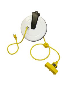 GEN2630-3000 image(1) - General Manufacturing COMMERCIAL POWER SUPPLY REEL, TRIPLE OUTLET, 30' 16/3 SJT 10AMP