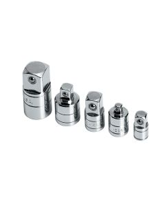 SKT4506 image(0) - S K Hand Tools Socket Adapter Set 5 Pc. On A Rail