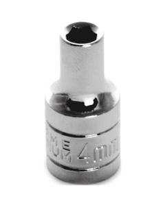 Wilmar Corp. / Performance Tool 1/4'' Dr 6pt Std. Socket 4mm