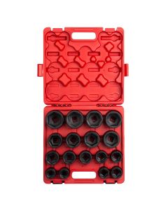 SUN4683 image(0) - Sunex 3/4" Drive 17 Piece SAE Heavy-Duty Impact Socket S