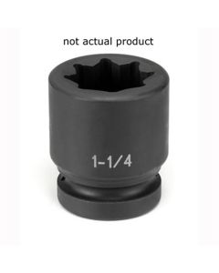 GRE4524S image(0) - Grey Pneumatic SOC 3/4 1"D IMP DBL SQ 8PT BLK