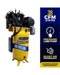 EMXESP10V080V3 image(0) - Emax Compressor Compressor 10 HP 2 Stg 3 Ph Vert 80 Gal