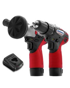 ACDARS1212-K6 image(4) - ACDelco ARS1212-K6 G12 Series 12V Cordless Li-ion 3' Mini Polisher & 2-Speed 3/8"? Drill Driver Combo Tool Kit with 2 Batteries