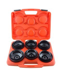KTI73635 image(0) - K Tool International Master Oil Filter Wrench Kit 17pc