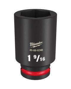 MLW49-66-6348 image(0) - Milwaukee Tool SHOCKWAVE Impact Duty  3/4"Drive 1-9/16" Deep 6 Point Socket