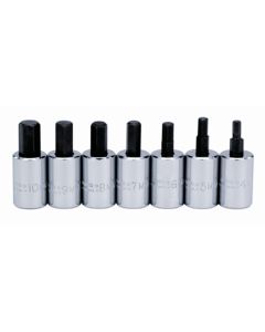 STANLEY PROTO INDUSTRIAL 7-PC SOCKET SET 3/8 DRIVE HEX BT