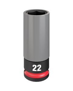 MLW49-66-7807 image(1) - Milwaukee Tool SHOCKWAVE Impact Duty 1/2 Drive 22MM Metric Lug Nut Wheel Socket