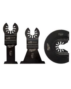 MLW49-10-9004 image(0) - Milwaukee Tool Milwaukee OPEN-LOK 3PC WOOD CUTTING MULTI-TOOL BLADE VARIETY PACK
