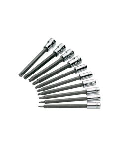 SKT84220 image(0) - S K Hand Tools SOCKET SET TORX 10PC 1/4 & 3/8IN. DRIVES 4IN. LEN