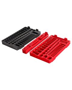 MLW48-22-9486T image(2) - Milwaukee Tool 106pc. 1/4" & 3/8&rdquo; Drive  Ratchet and Socket Trays- SAE & Metric