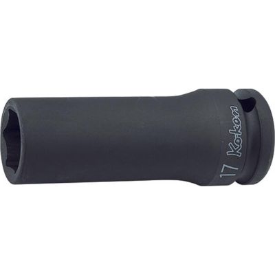 KKN14300M-19 image(0) - Ko-ken USA 14300M-19 1/2 Sq. Dr. Socket 19mm 6 point Length 80mm