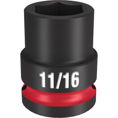 MLW49-66-6205 image(0) - Milwaukee Tool SHOCKWAVE Impact Duty 1/2"Drive 11/16" Standard 6 Point Socket