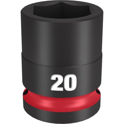 MLW49-66-6252 image(0) - Milwaukee Tool SHOCKWAVE Impact Duty 1/2"Drive 20MM Standard 6 Point Socket