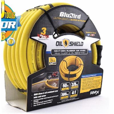BLBFT-OSR3875-YL image(0) - BluBird Hose Replacements for OilShield Reels 3/8" x 75'
