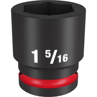 MLW49-66-6312 image(0) - Milwaukee Tool SHOCKWAVE Impact Duty 3/4"Drive 1-5/16" Standard 6 Point Socket