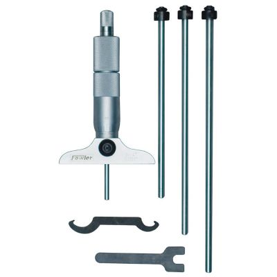FOW52-225-112-0 image(0) - Fowler Depth Micrometer 0-6" range, 2.5" base