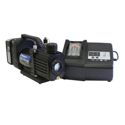 MSC90058-AUT image(0) - Mastercool Cordless 1.5 CFM 2 stage vacuum pump complete kit