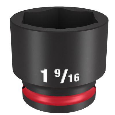 MLW49-66-6219 image(0) - Milwaukee Tool SHOCKWAVE Impact Duty 1/2"Drive 1-9/16" Standard 6 Point Socket