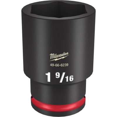 MLW49-66-6239 image(0) - Milwaukee Tool SHOCKWAVE Impact Duty 1/2"Drive 1-9/16" Deep 6 Point Socket